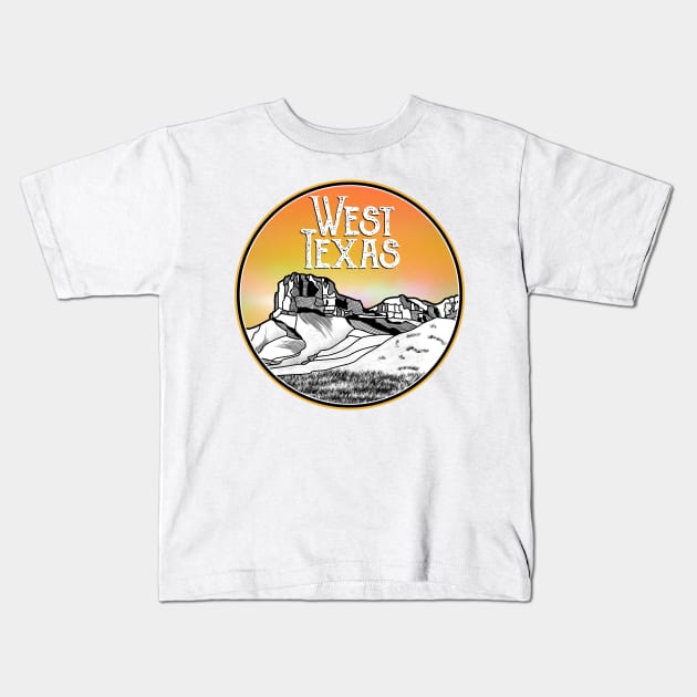 West Texas Kids T-Shirt by mailboxdisco